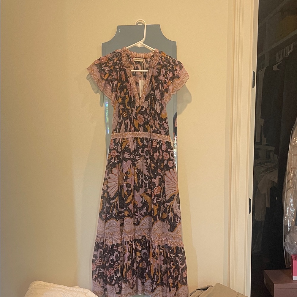 NWT Ulla Johnson Floral Midi Dress - Celestia in midnight